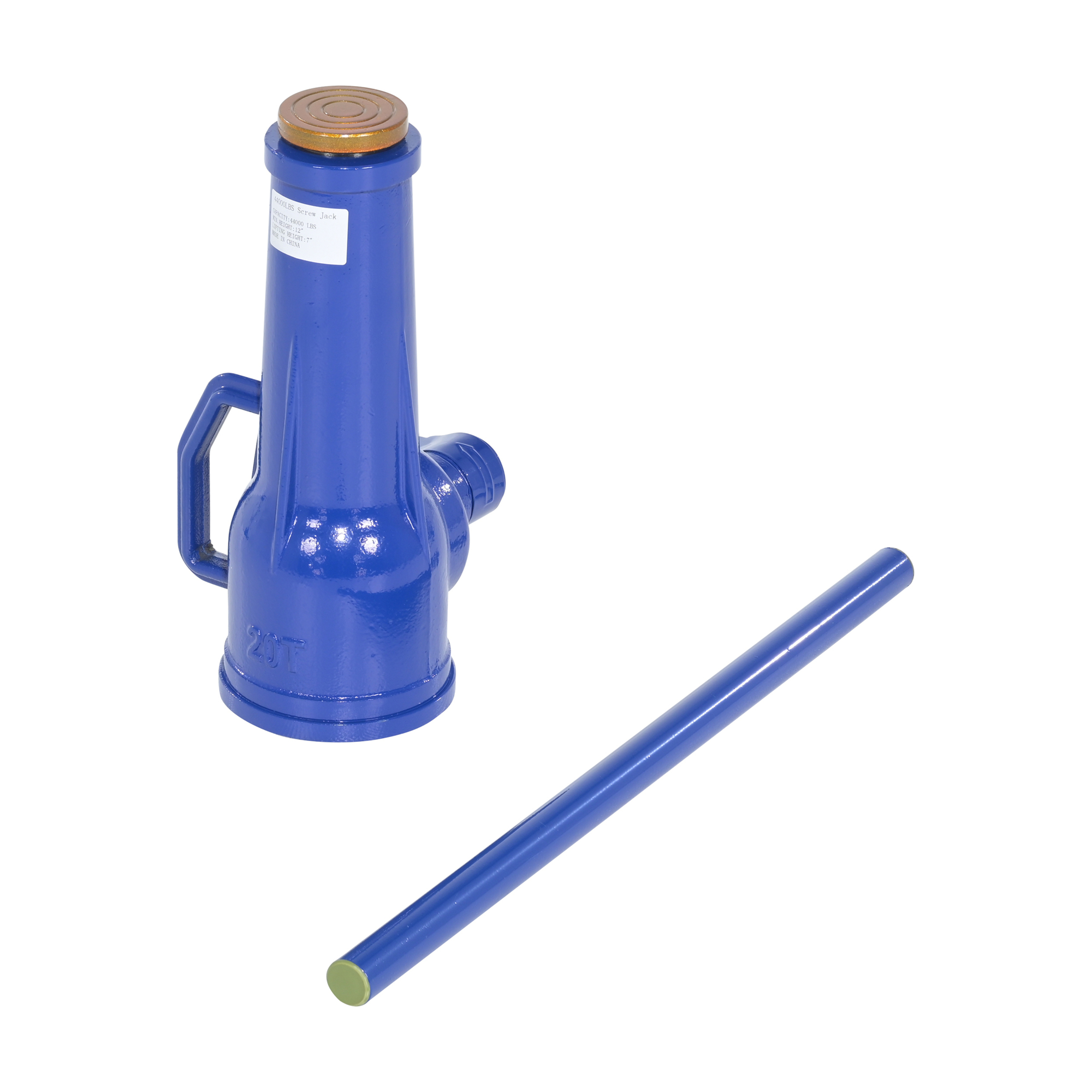 Vestil Steel Mechanical Screw Jack - 40000 Lb. Capacity, 35.75in. Max Height, Model# MSJ-20